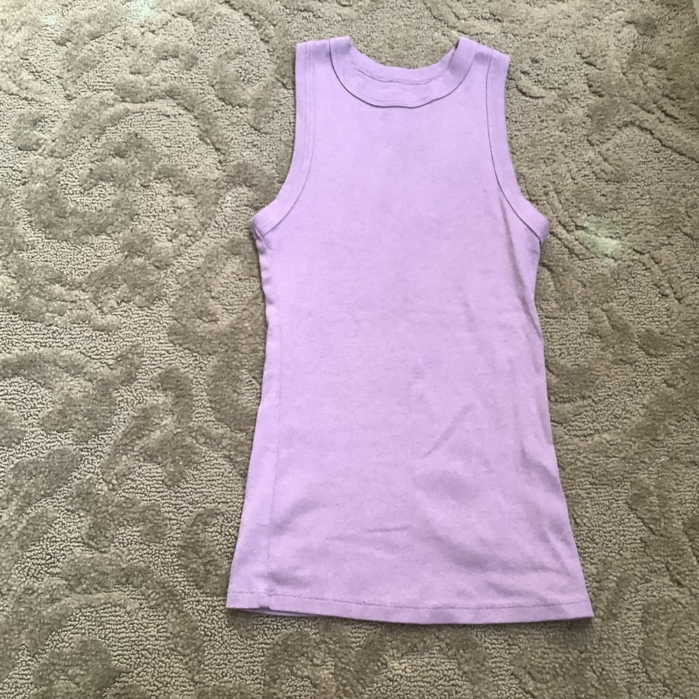 (Bin 4) A. New. Day. Soft ribbed long tank top, Size XS